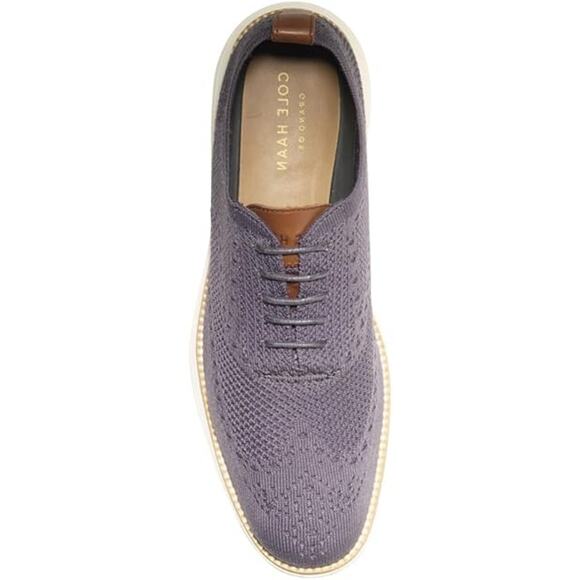 NWT Cole Haan Mens Original Grand Stitchlite Oxford Round Toe Shoes,grey-Sz 9.5 - Picture 5 of 6